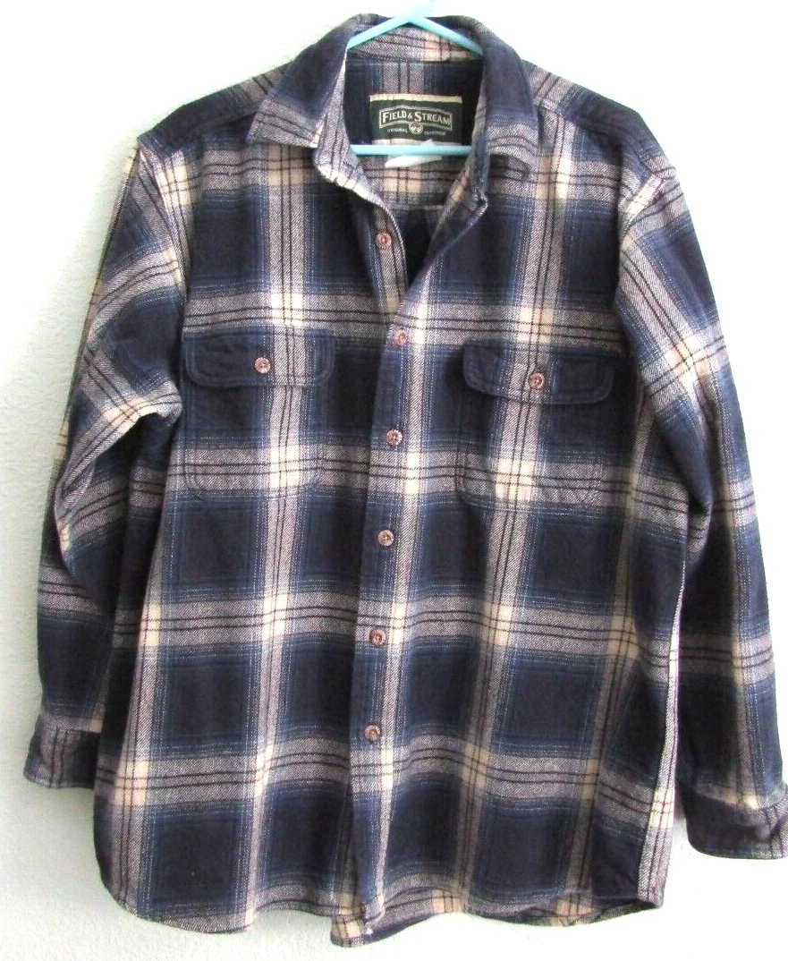 Field &Stream Men's Thick Flannel Shirt Navy Plaid, Woods, Warm, Outdoors, XXL
Opens in a new window