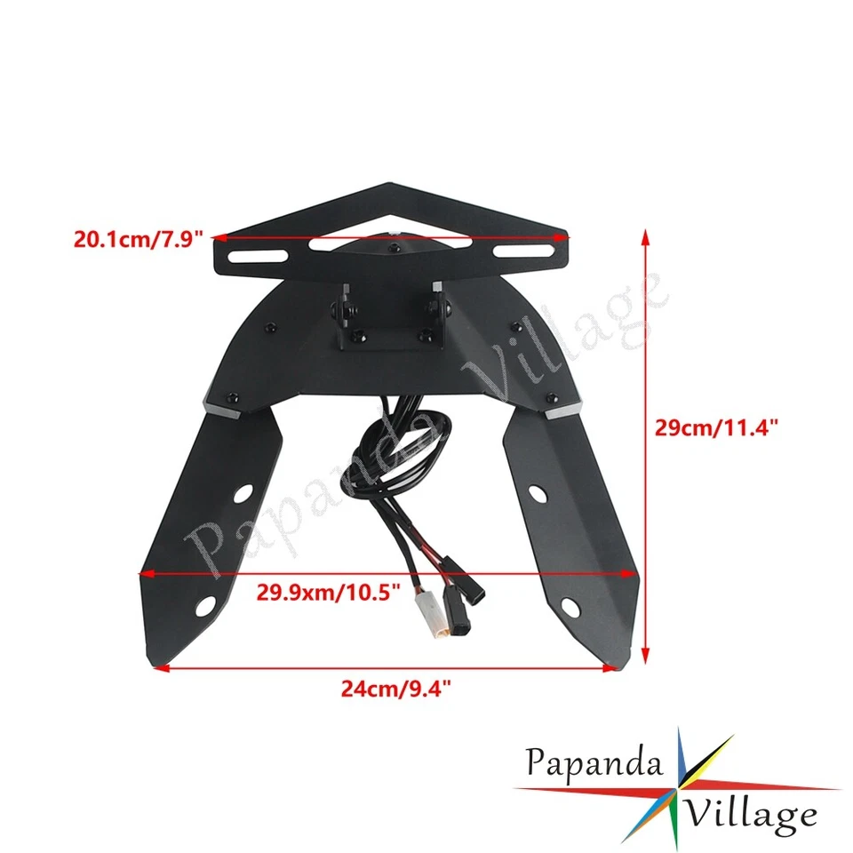 LED Tail Tidy Fender Eliminator Kit Brake Turn Light For Ducati Monster 821 1200 - Image 2 of 4