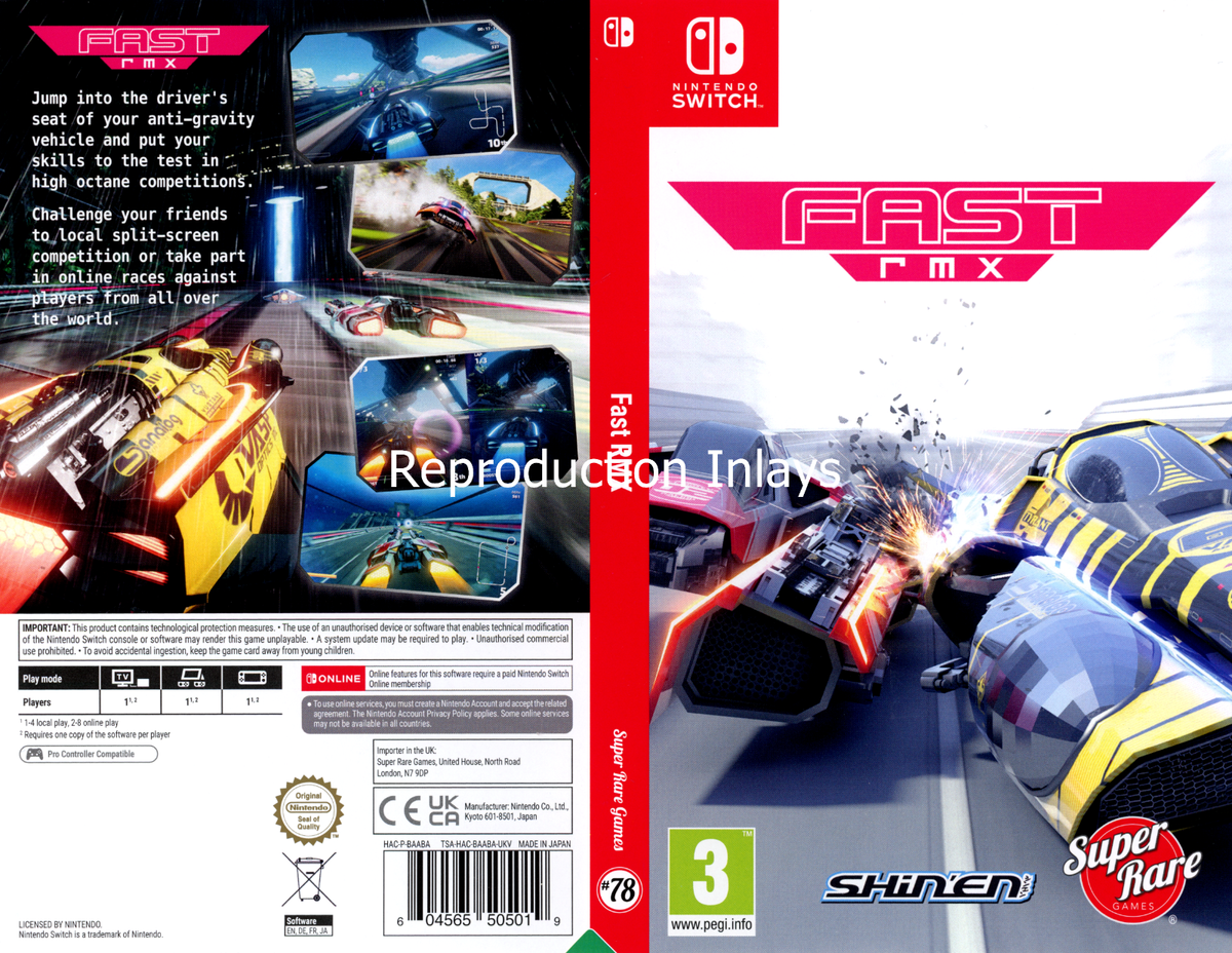 Fast RMX Switch スイッチ 新品未開封 欧州版 Fast RMX Switch スイッチ 新品未開封 欧州版 Fast RMX Switch