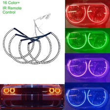 High Quality Rgb Colorful Led Angel Eyes Halo Rings - For Dodge Challenger 08-14