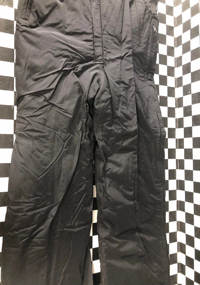 Polaris OEM Mens Medium Black Waterproof MVT Snowmobile Bibs - Image 2 of 4