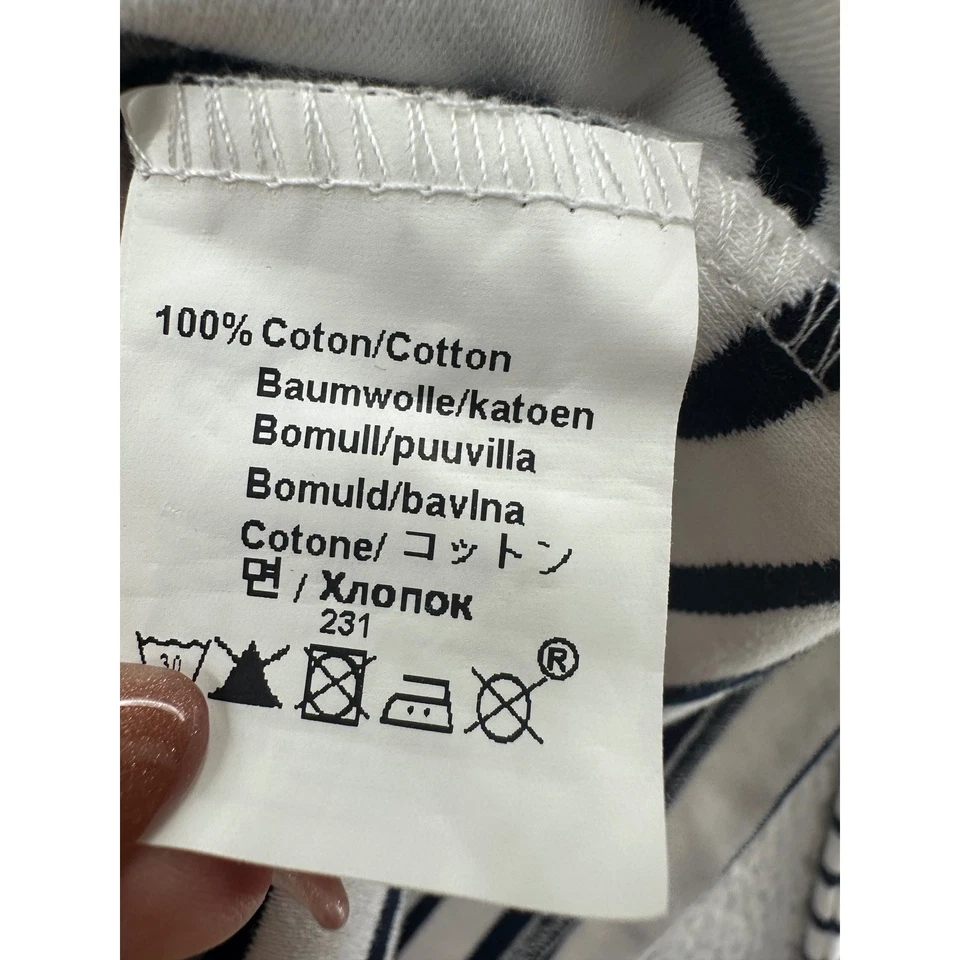 Camiseta marinera manga larga a rayas Armor Lux para mujer talla 2 blanca azul marino Foto 4 de 4