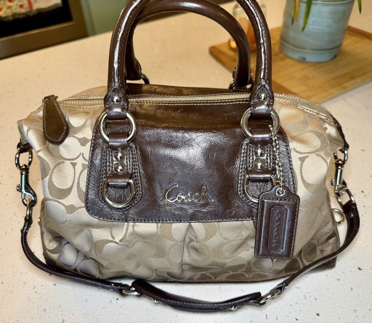 Coach Ashley Signature Satchel for sale | eBay