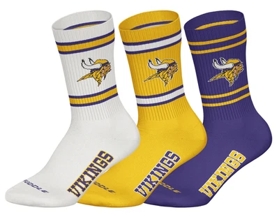 BAREFOOT Minnesota Vikings x Huddle Crew Socks [3 Pack]