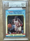 1988 FLEER BASKETBALL STICKERS #7 MICHAEL JORDAN BGS 8.5 W/ 9.5 GEM MINT SURFACE