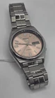 Vintage Seiko 5 Automatic 7009 Pink Redial Dial Men's watch 8" Bracelet Vintage