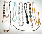 vintage costume jewelry necklace Lot Of 10