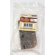 Gate House 3 1/2 in Hinge- 5/8 in Radius Rounded Corner Antique Brass 022878