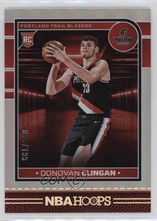 2024-25 Panini NBA Hoops Rookies Silver 53/199 Donovan Clingan #237 4z8