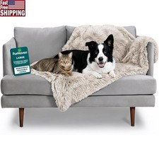 Waterproof Dog Blanket Soft Faux Fur Dual Sided Pet Throw Couch Protector New
