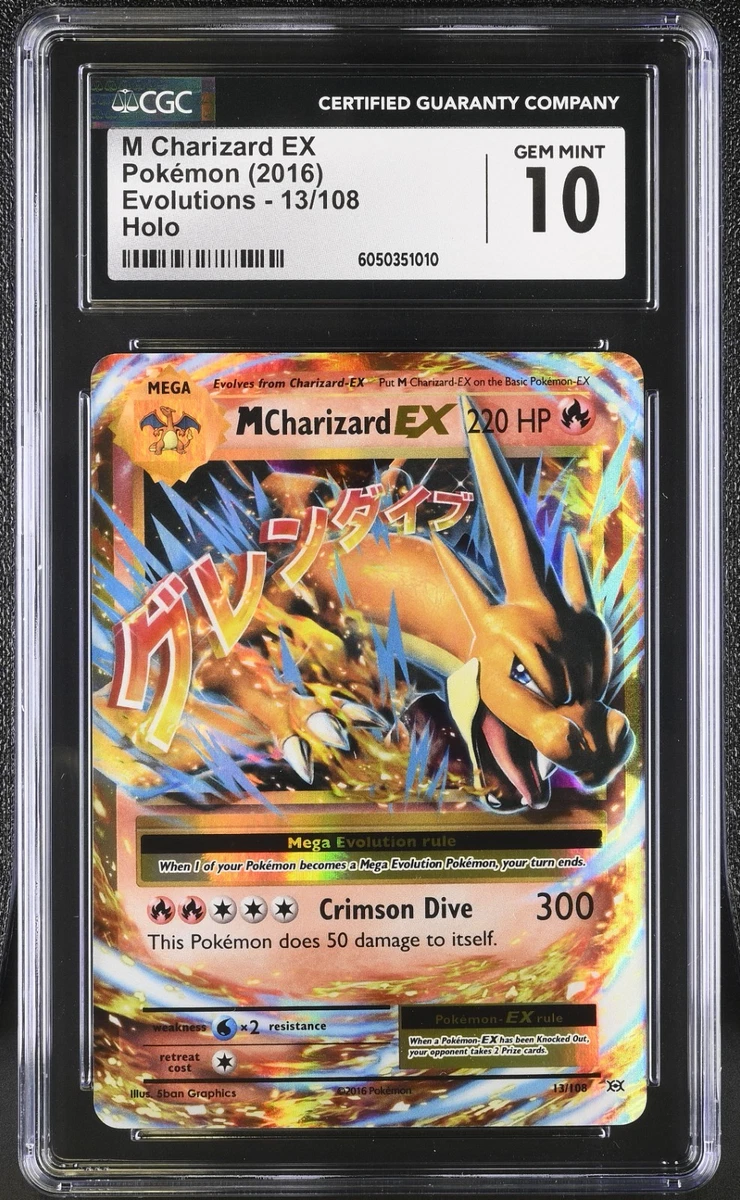 Charizard Pokémon TCG Grade 10 Evolutions Individual Collectible