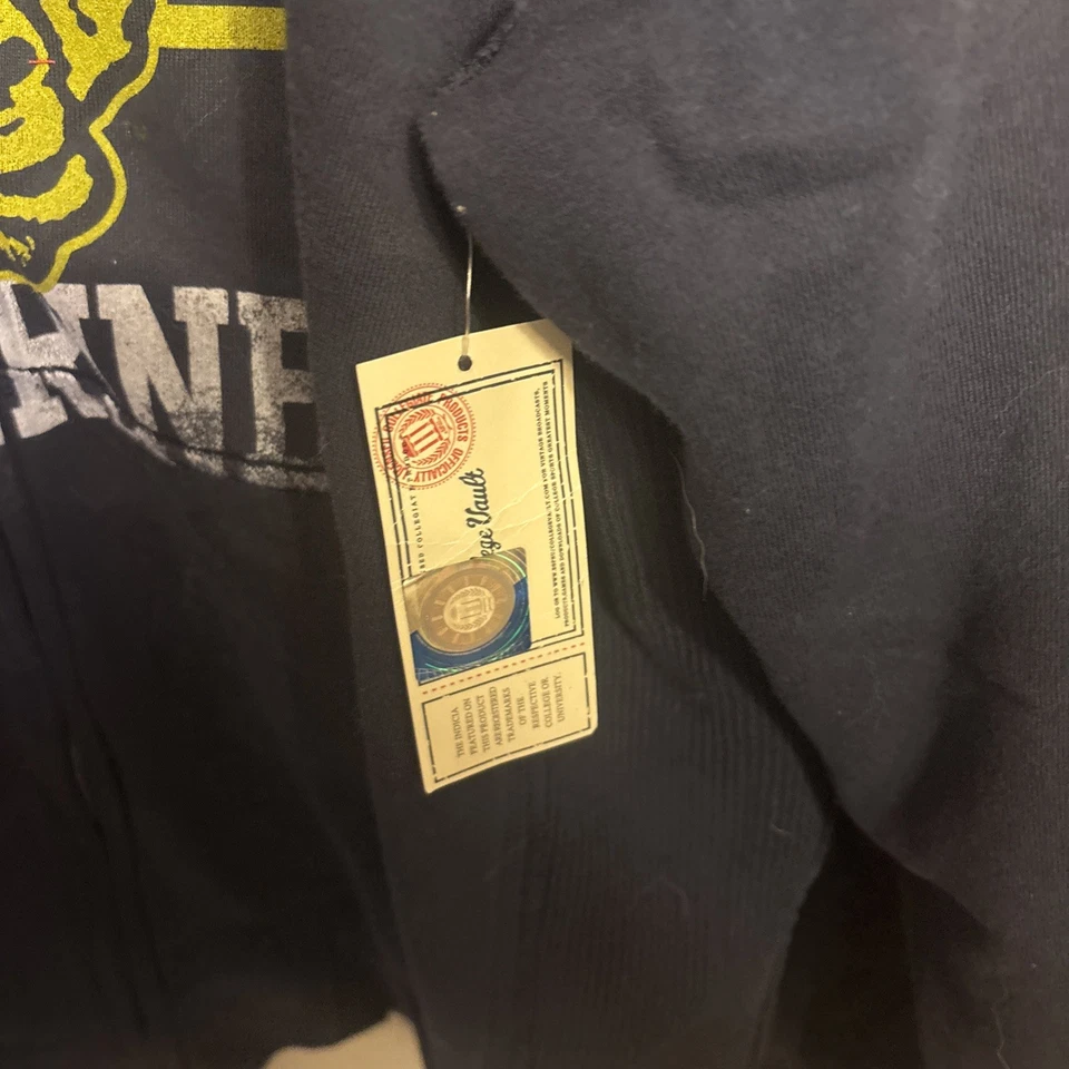 VTG Michigan Wolverines Mitchell & Ness College Jacket Hoodie XL NWT NOS - Image 4 of 4