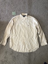 Polo Ralph Lauren Sz XL Shirt Button Down White Creamy Blake Long Sleeve Logo