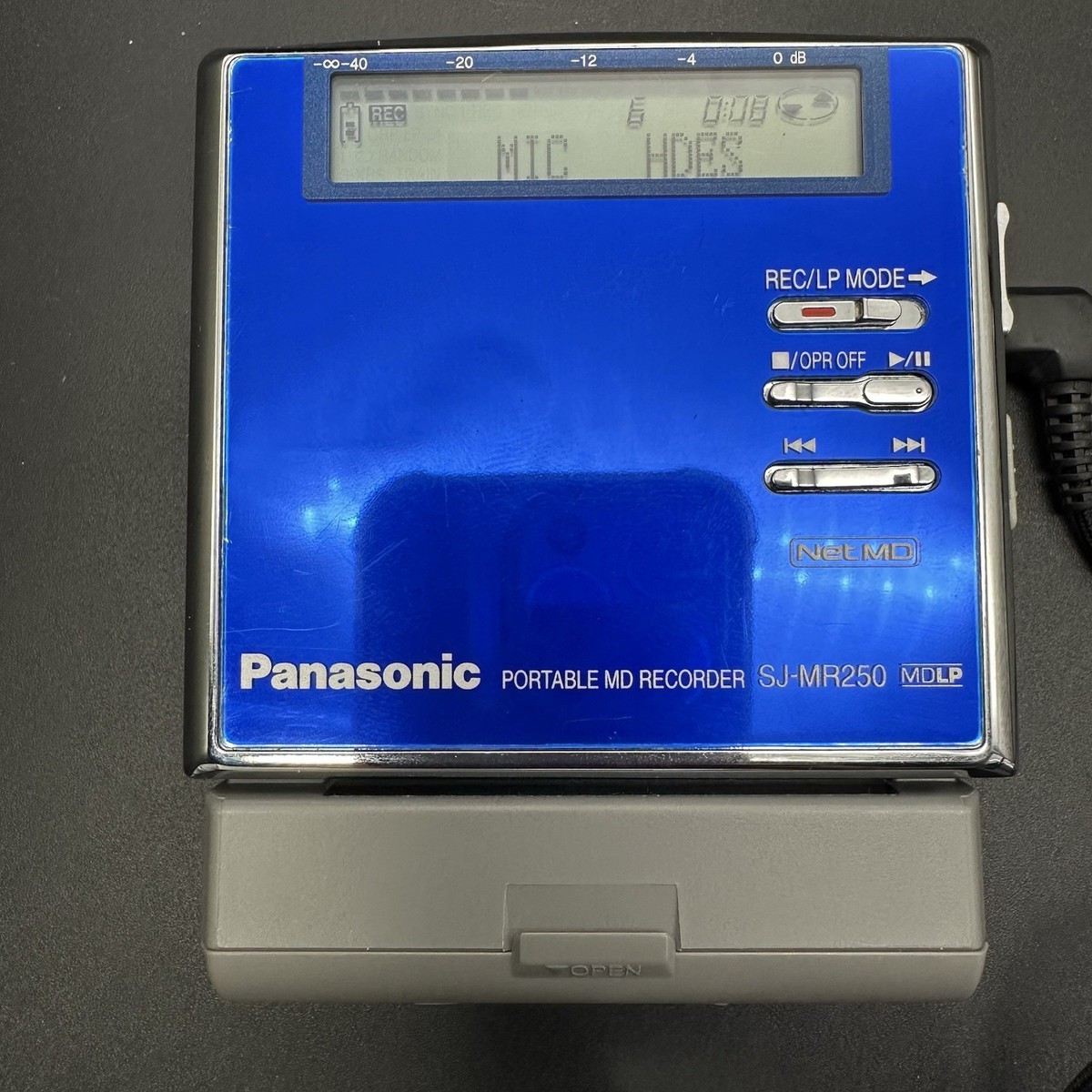 Panasonic SJ-MR250-A Portable MD Recorder Tested Working | eBay