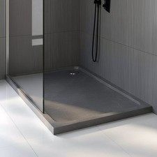AquaStone Slate Effect Rectangular Shower Tray 1400mm x 800mm (exc Waste)