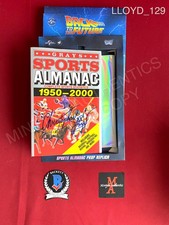 Christopher Lloyd signed Back to the Future Grays Sports Almanac Beckett COA