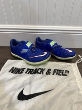 Nike Zoom High Jump HJ Elite Track Field Spikes Men  s Size 9 Blue 806561-102