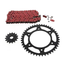 1996-2004 Honda XR400R 400 R Red O Ring Chain And Sprocket 15/45 110L