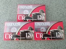 3 maxell audio cassette normal bias ur 120 minutes