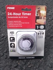 Prime 24 Hour Timer Indoor White NEW