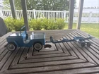 Vintage 1965 Blue Tonka Jeep runabout partial set #516 Jeep & Trailer No Boat