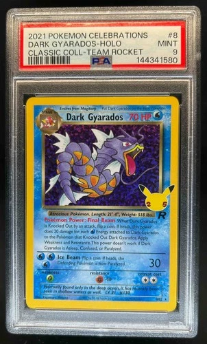 2021 Pokemon SWSH Celebrations Dark Gyarados Classic Collection #8/82 PSA 9