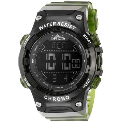 Invicta Men's Watch Invicta Racing Chrono Digital Dial Dark Green Case 49049