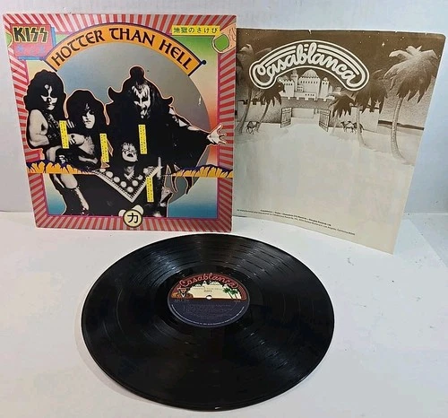 Vtg KISS Hotter Than Hell LP 1974 NBLP 7006 Casablanca Records Vinyl