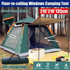 Full Automatic Instant Pop Up Camping Tent Family Outdoor Hiking Shelter 4 Man
