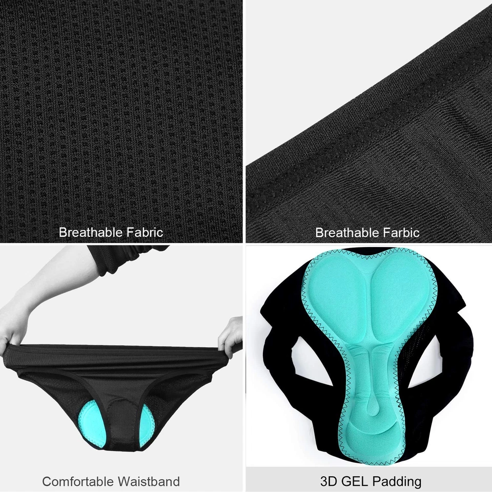 INBIKE Pantalones Cortos Ciclismo Mujer para Bicicleta Ropa Interior Shorts - Imagen 3 de 4