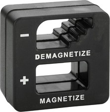Demagnetizer and Magnetizer - Black - for Screwdrivers Tips, Screws, Drill Bits