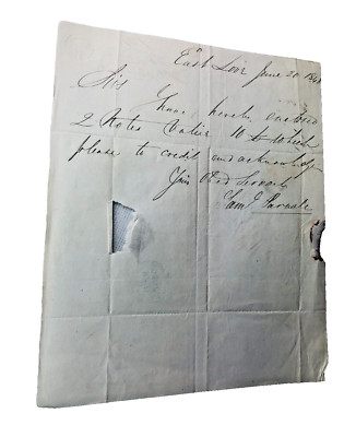 Brief Viktorianisch 1848 Handgeschrieben Ephemera Vintage ra