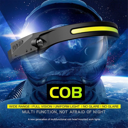 Faro LED Recargable COB USB Faro Antorcha Trabajo Luz Barra Diadema EE. UU. - Imagen 33 de 46