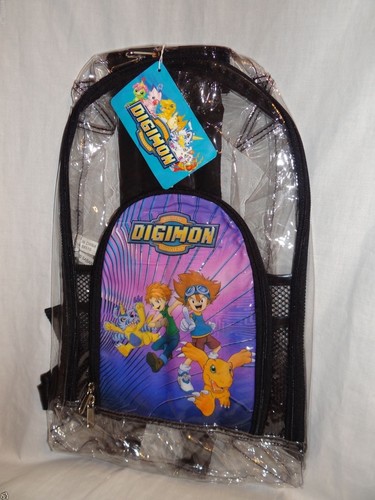 NEW WITH TAGS CLEAR DIGIMON BACKPACK 