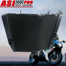 1 Row Aluminum Racing Radiator For 2006-2009 06 07 08 09 Suzuki GSXR600 GSXR750