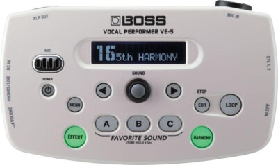 BOSS Vocal Performer VE-5 Effects Processor White
