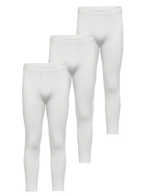 Lot de 3 Caleçons longs Homme Doppelripp Exquisit Ammann 433312 M-4XL Blanc - Photo 1/3