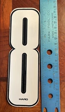 Old School HARO White Black Stadium #8 Sticker For Number Plate - 7"