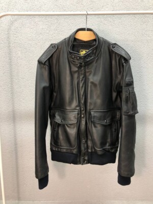 IXS mens leather black jacket Medium