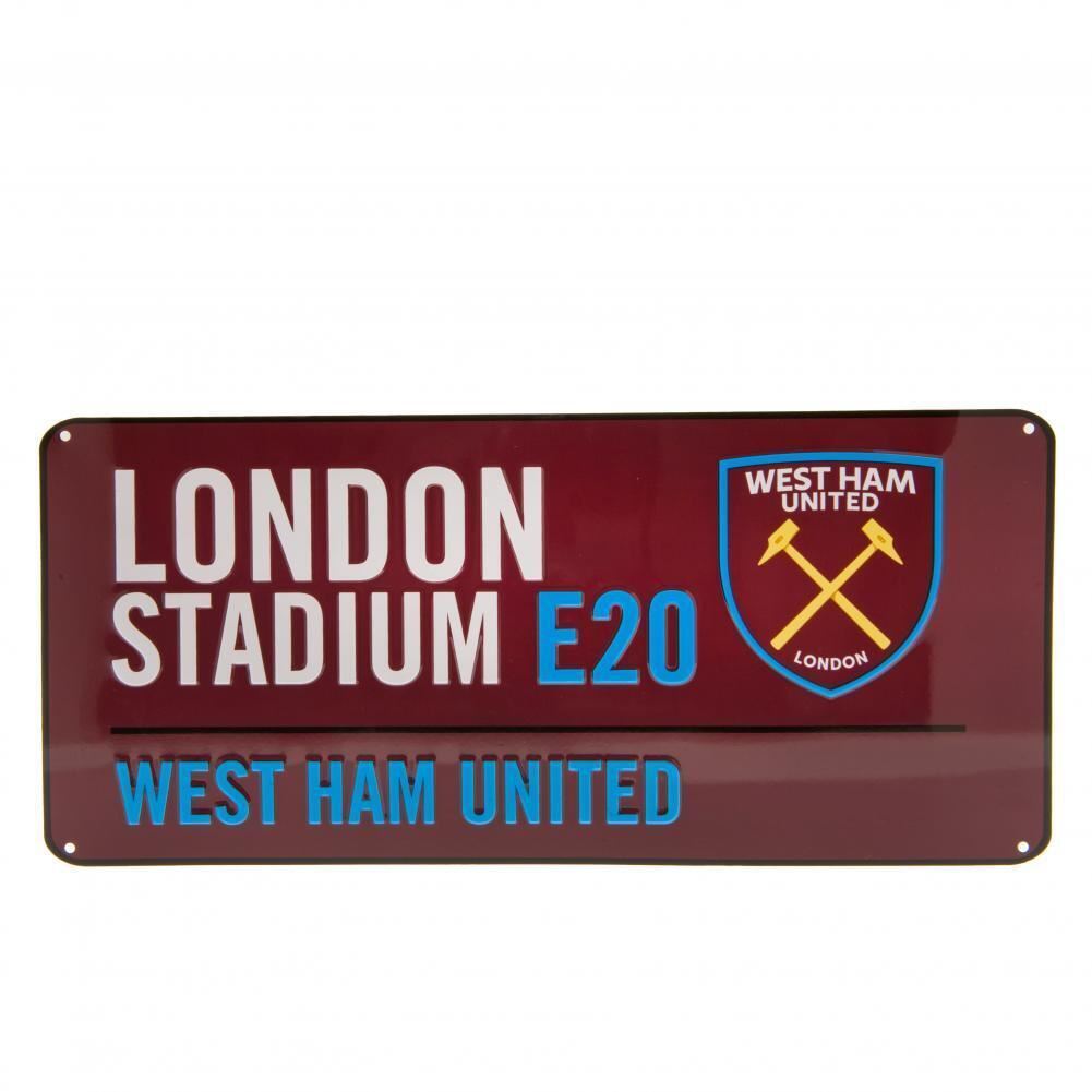West Ham United FC Street Sign CL - New Official Club
