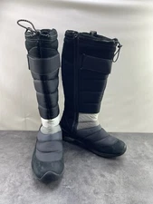 Jambu Volt Women Shoes Black Gray 10 M Suede Heated Tall Zip Winter Snow Boots