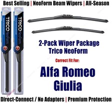 2-Pack Super-Premium NeoForm Wipers fit 2019+ Alfa Romeo Giulia - 162413/1813