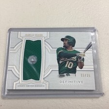 2020 Topps Definitive Collection MARCUS SEMIEN JERSEY PATCH ATHLETICS /35