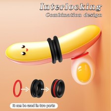 Male Scrotum Stretcher Ring-Silicone-Scrotum-Extender-Enlarger-Delay-Dick-Sleeve