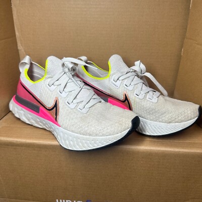 Nike React Infinity Run Womens Size 8 CD4372-004 Running Shoes Sneakers White