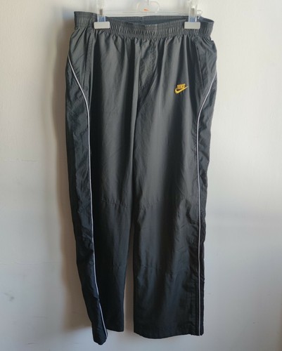 Pantalone Tuta Nike Air Nero Giallo Sportivo Taglia L UK 42/44 | 152-158 cm  | eBay