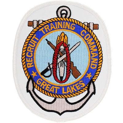 #ad #ad Recruit Training Command Great Lakes Patch 3 1 2quot; Wide x 4 1 2quot; High P1900 $11.95