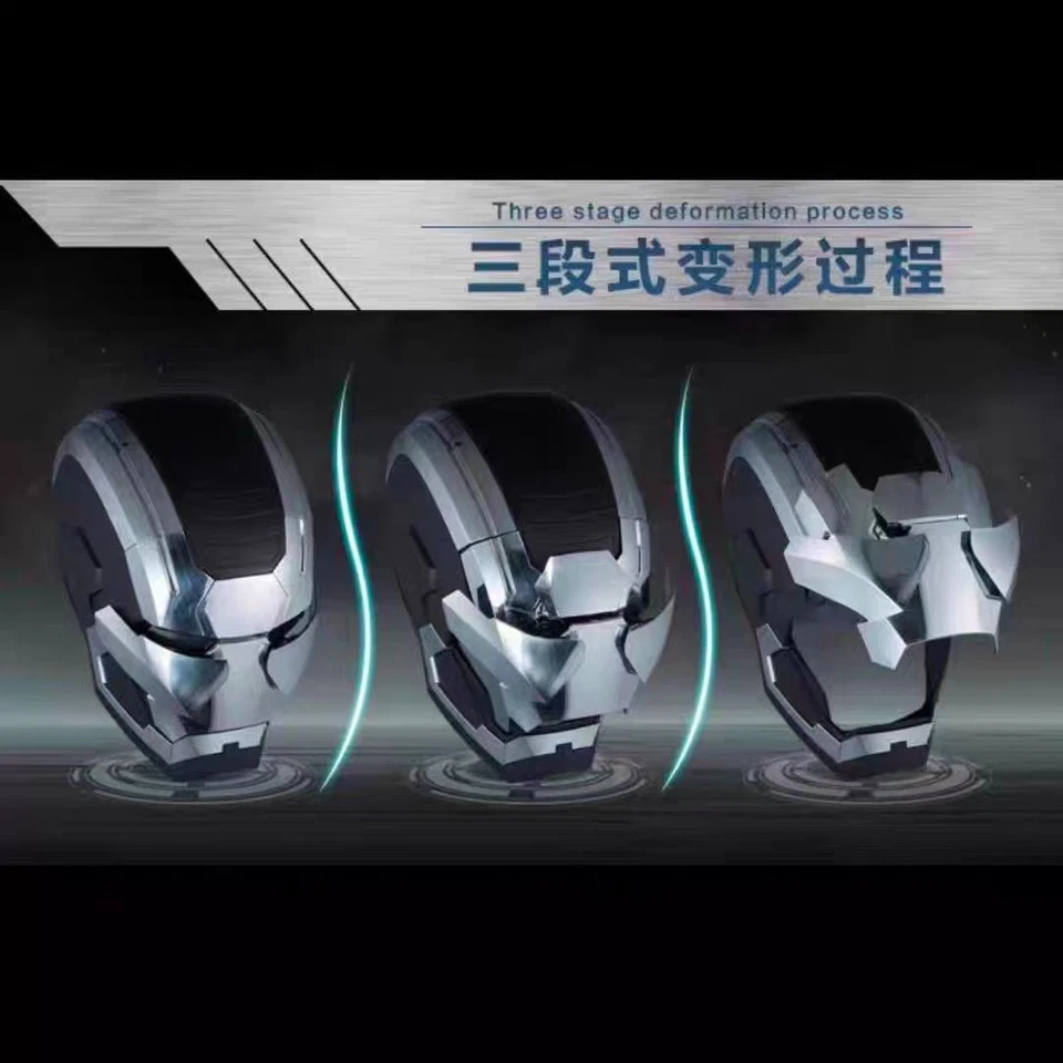 Iron Man Máquina de Guerra Marca Casco 1:1 Máscara Usable Control por Voz Juegos con disfraces Accesorios Foto 4 de 4
