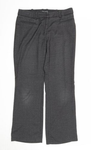 NEXT Womens Black Polyester Trousers Size 10 Regular Zip - Picture 1 of 10