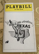 The Best Little Whorehouse in Texas 1980 Playbill 46th St Theatre Glynn Hall